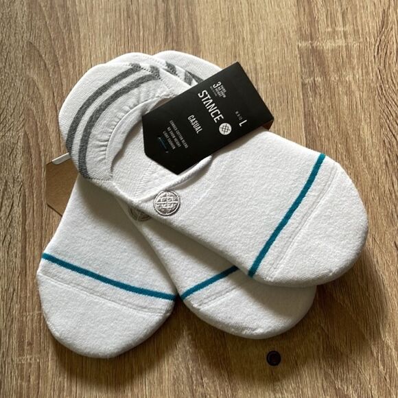 (5) New Stance No Show Socks, L - Picture 5 of 6